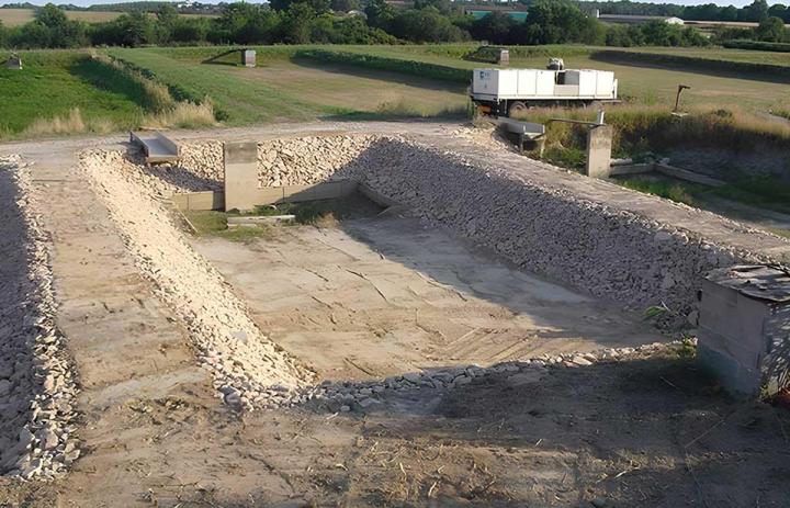 Travaux d’enrochement dans l'Ain